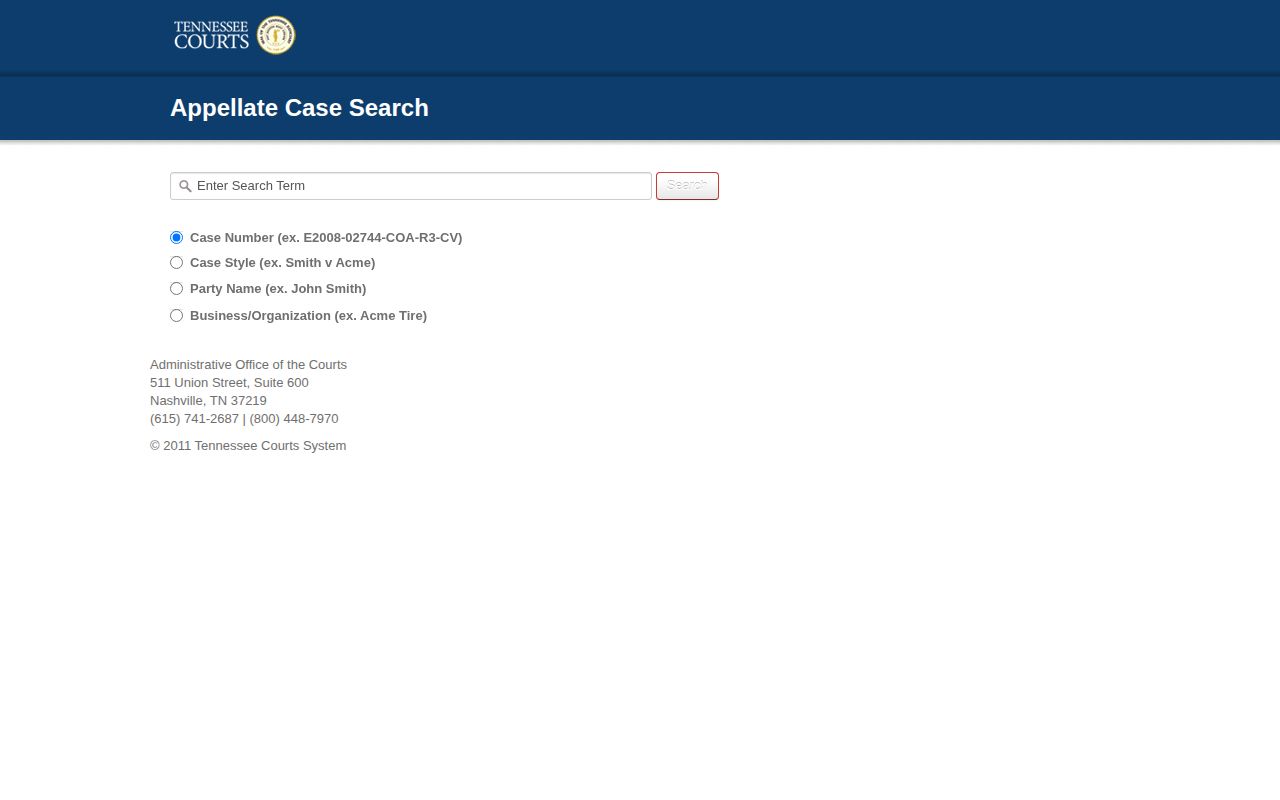Tennessee appellate public case history for Dickson County release research